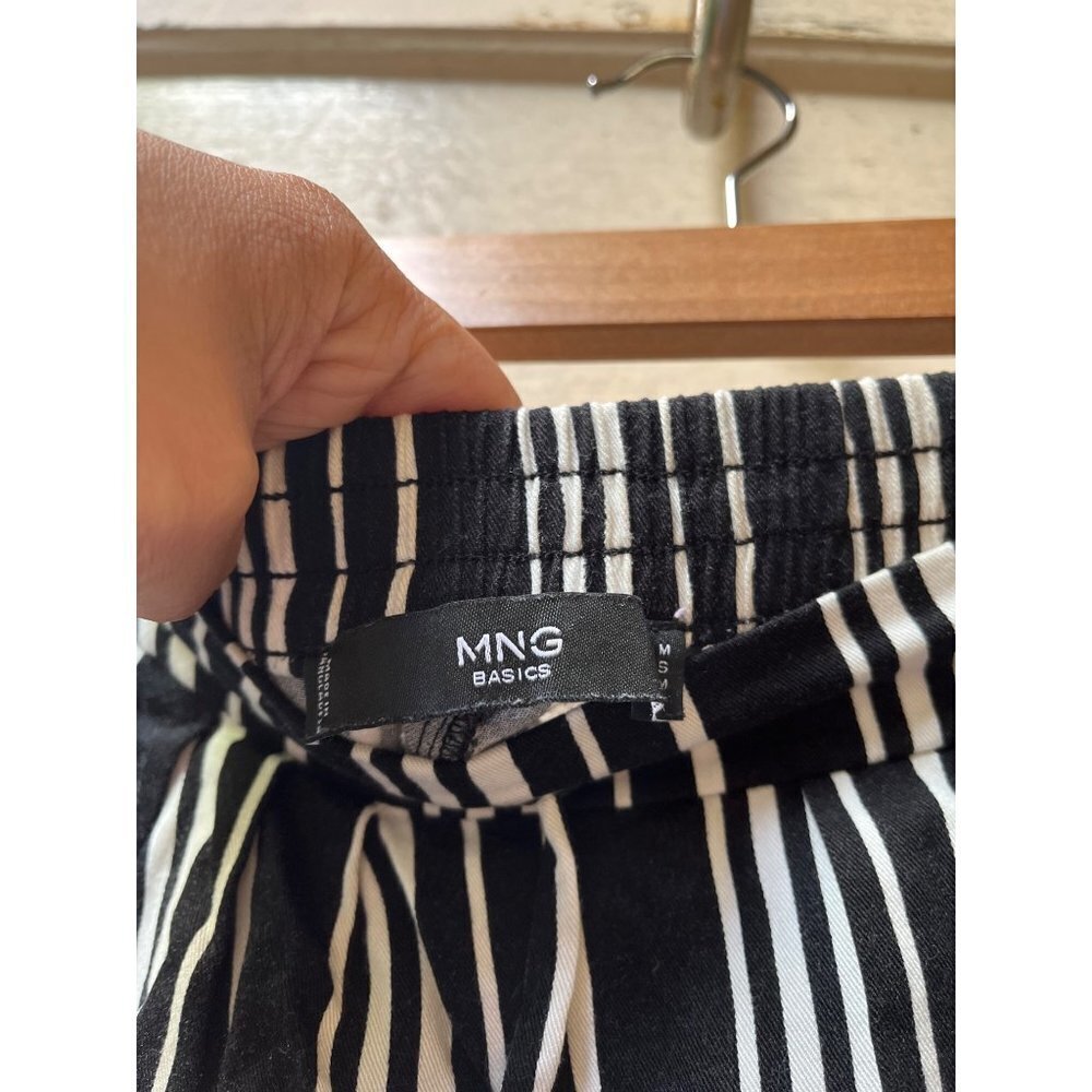 Mango Mng Basics Drawstring Elastic Black White P… - image 3